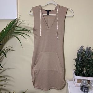 Tan Hoodie Dress